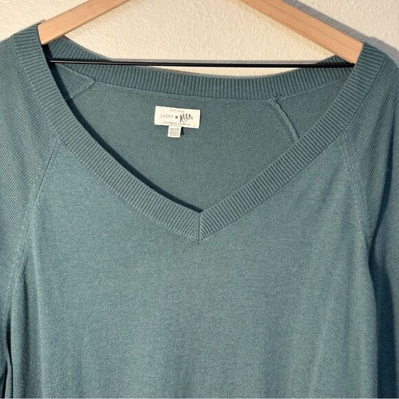 Lucky Brand Knit Sweater Women’s XXL Green. - Picture 5 of 12